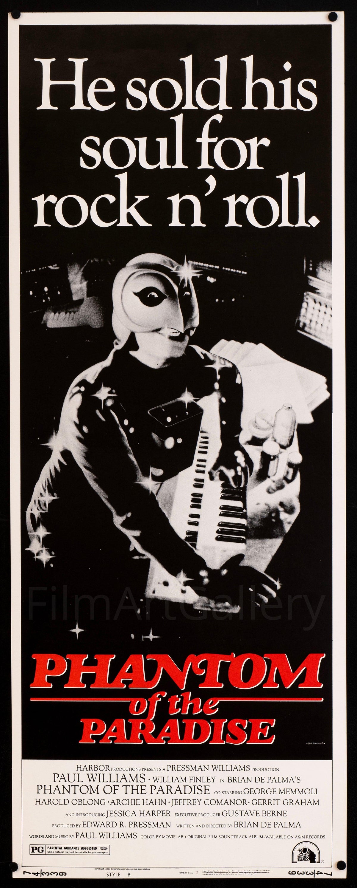 Phantom of the Paradise Original Vintage Movie Poster