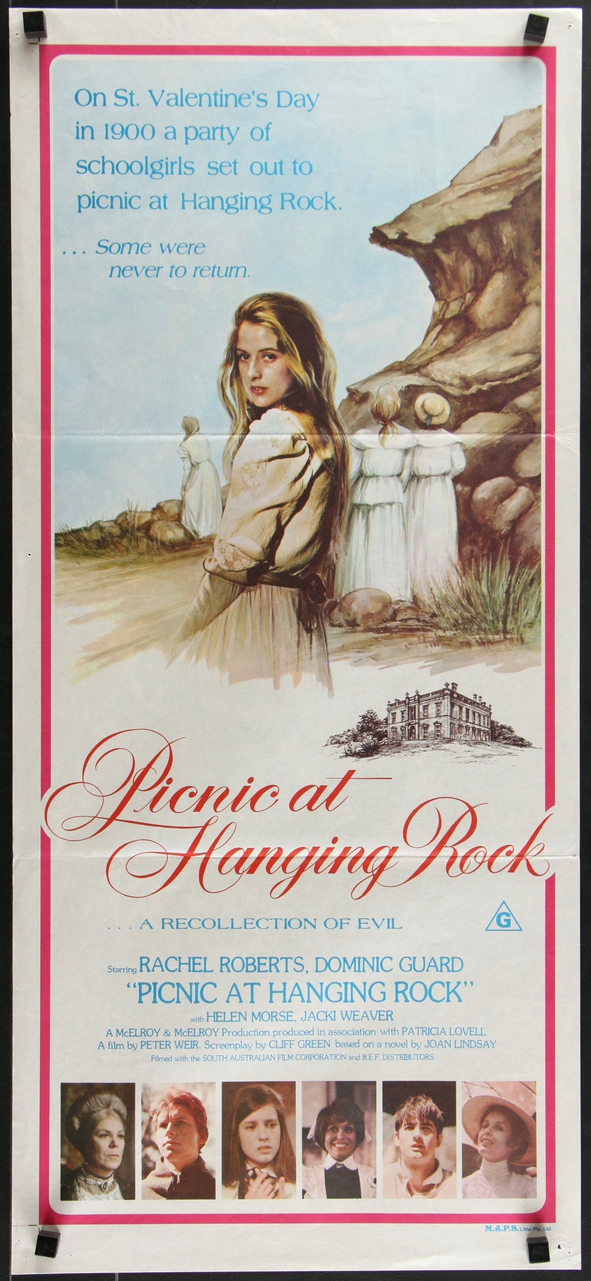 Picnic At Hanging Rock Australian Daybill (13x30) Original Vintage Movie Poster