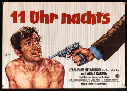 Pierrot Le Fou Original Vintage Movie Poster