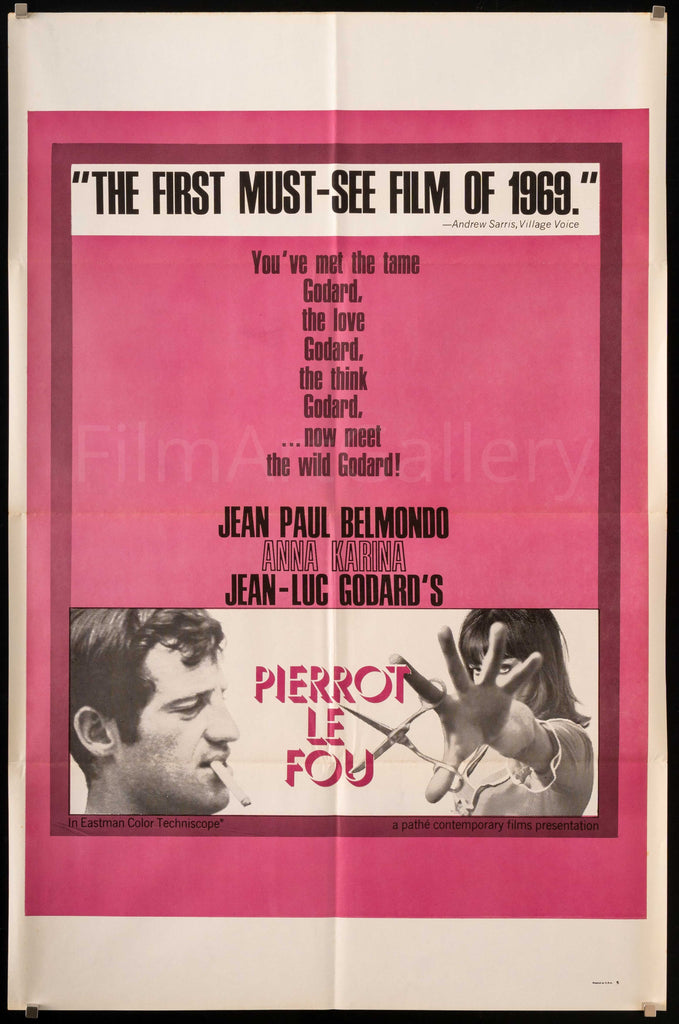 Pierrot Le Fou Movie Poster 2007 RI 1 Sheet (27x41)