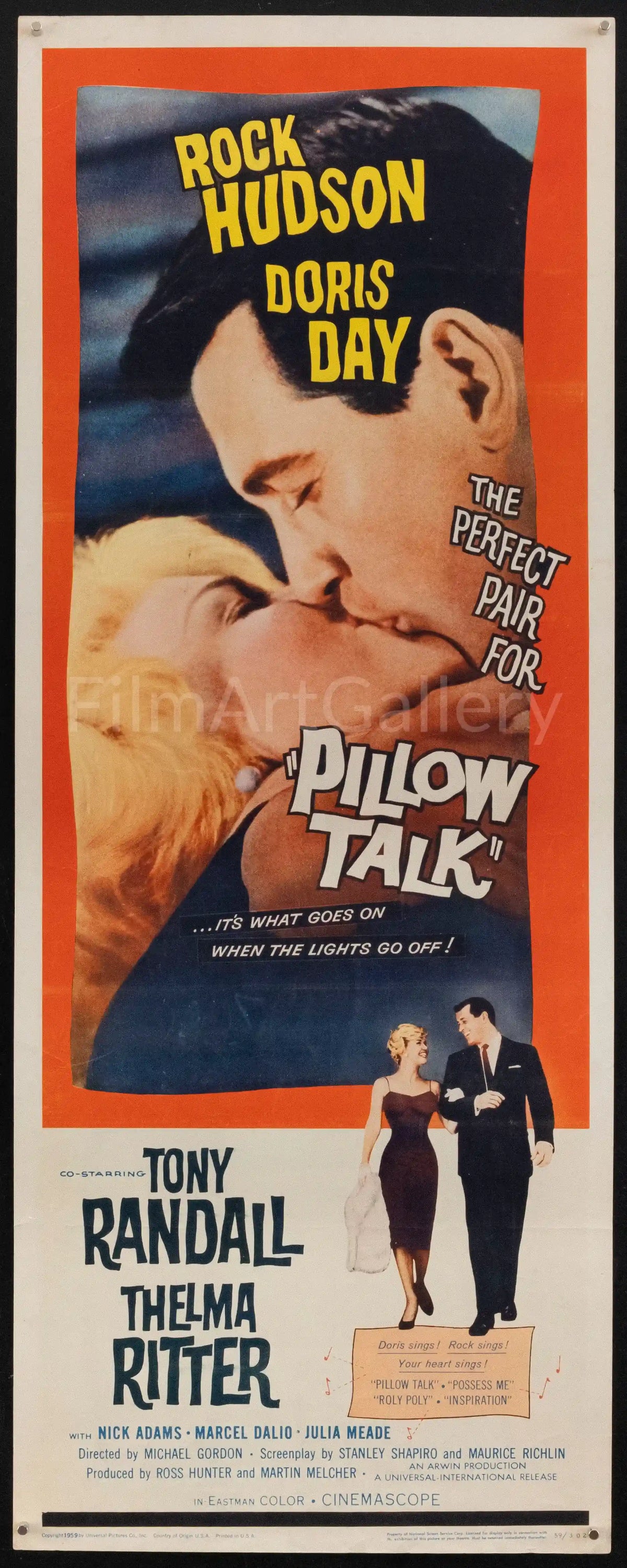 Pillow Talk Original Vintage Movie Poster