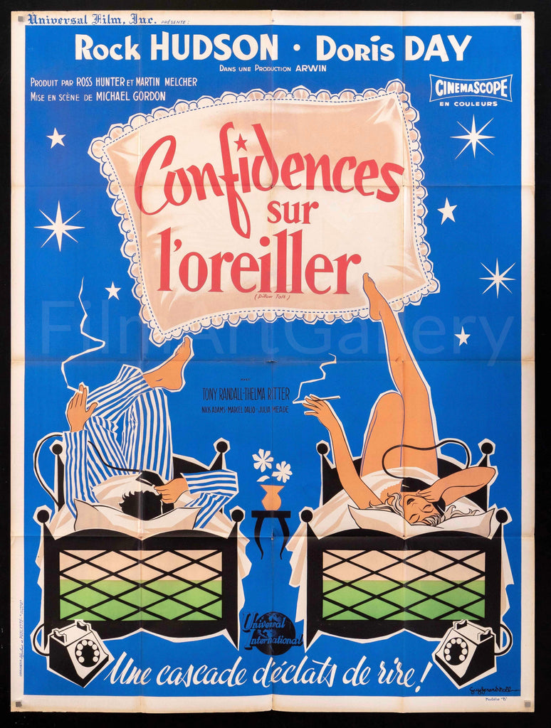 Pillow Talk Original Vintage Movie Poster