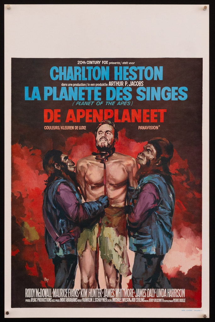 Planet of the Apes Belgian (14x22) Original Vintage Movie Poster