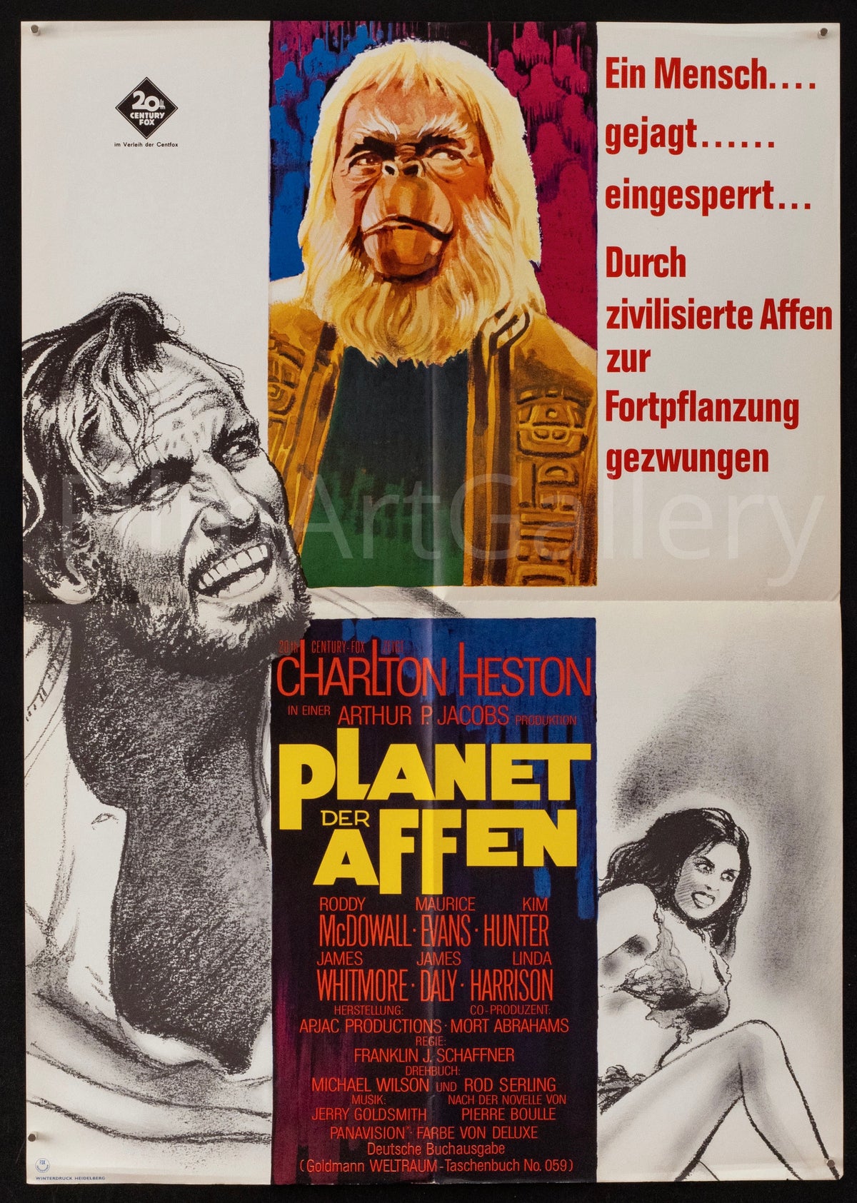 Planet of the Apes Original Vintage Movie Poster