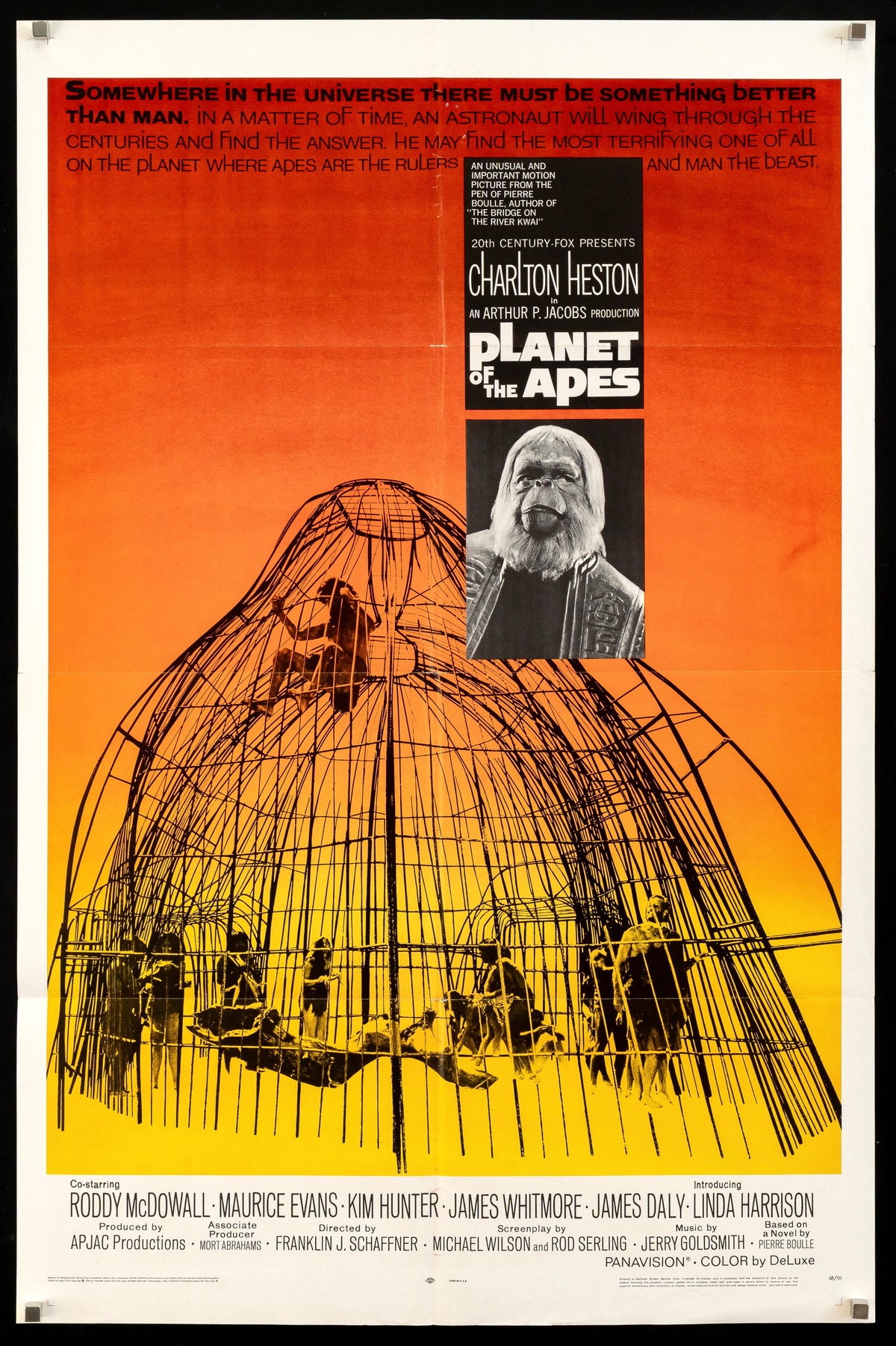Planet of the Apes Original Vintage Movie Poster