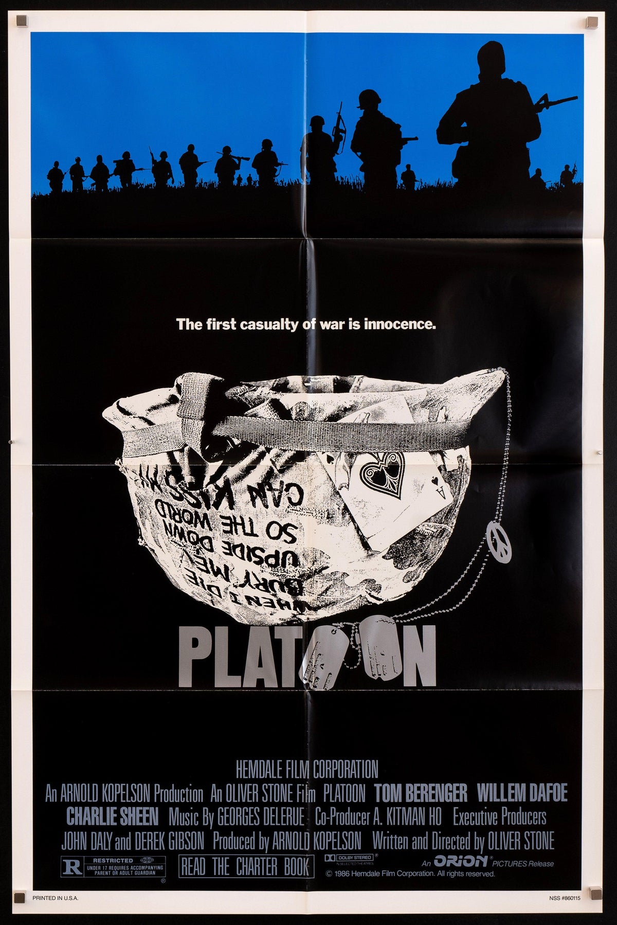 Platoon Original Vintage Movie Poster