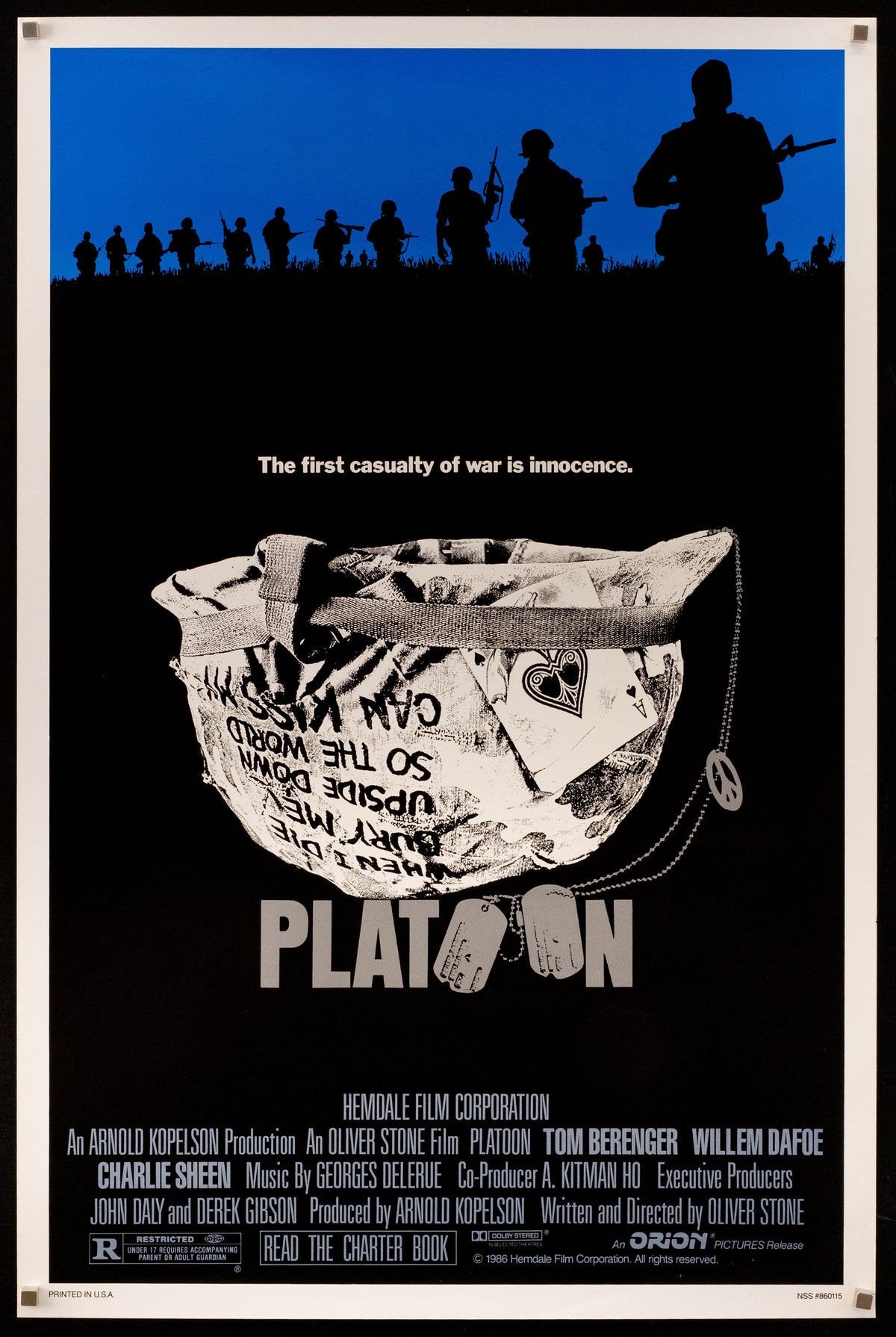Platoon Original Vintage Movie Poster