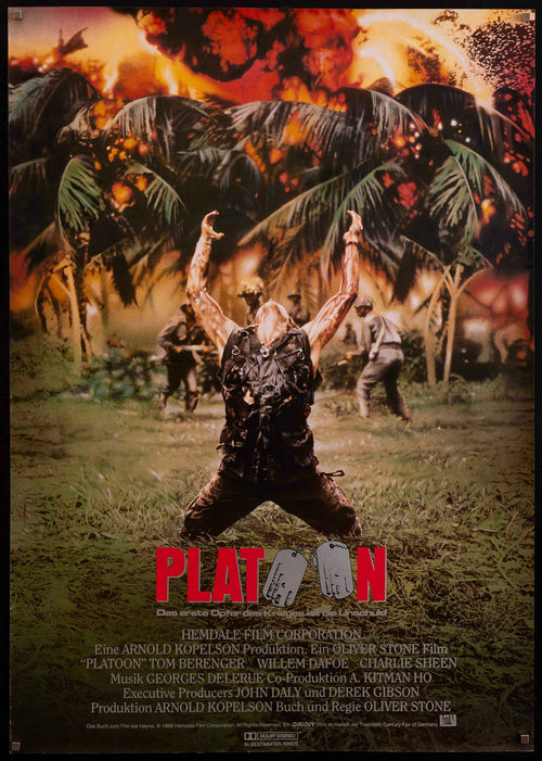 Platoon Original Vintage Movie Poster