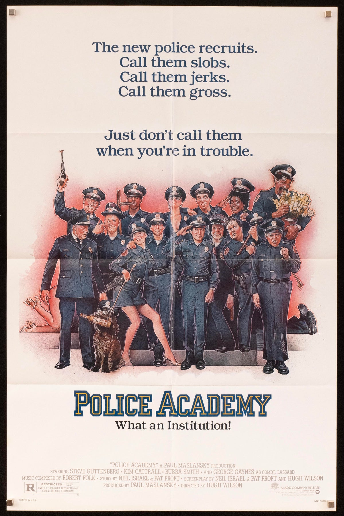 Police Academy 1 Sheet (27x41) Original Vintage Movie Poster