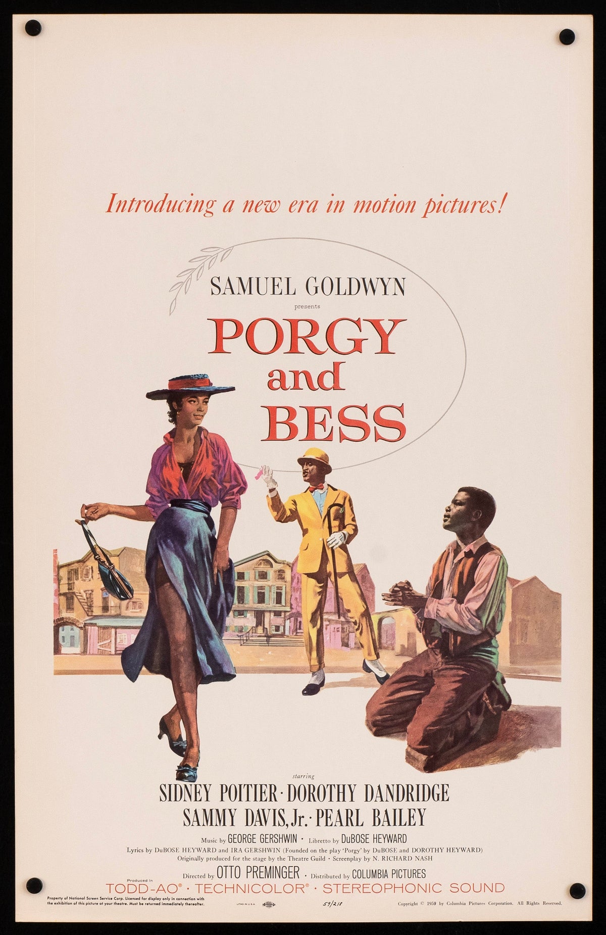 Porgy and Bess Window Card (14x22) Original Vintage Movie Poster