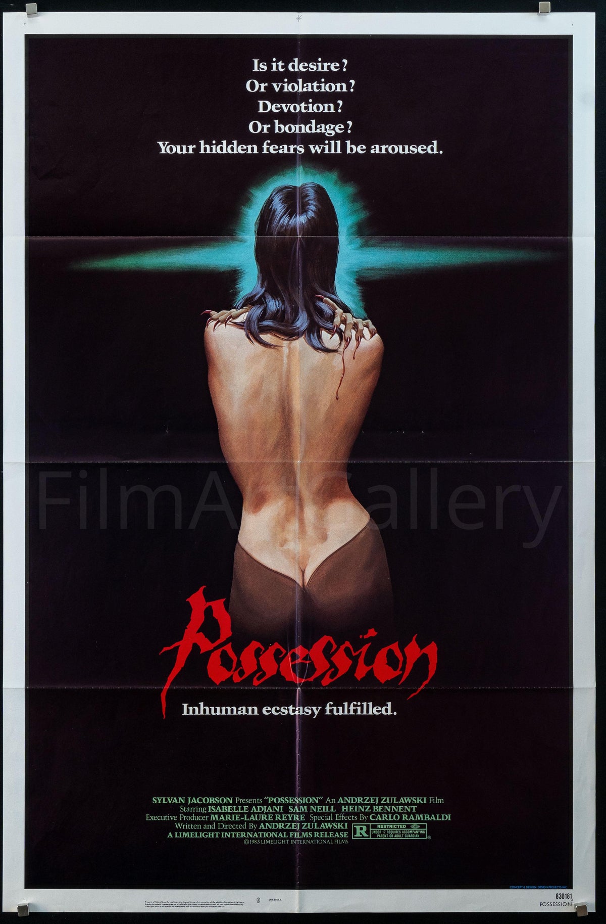 Possession 1 Sheet (27x41) Original Vintage Movie Poster