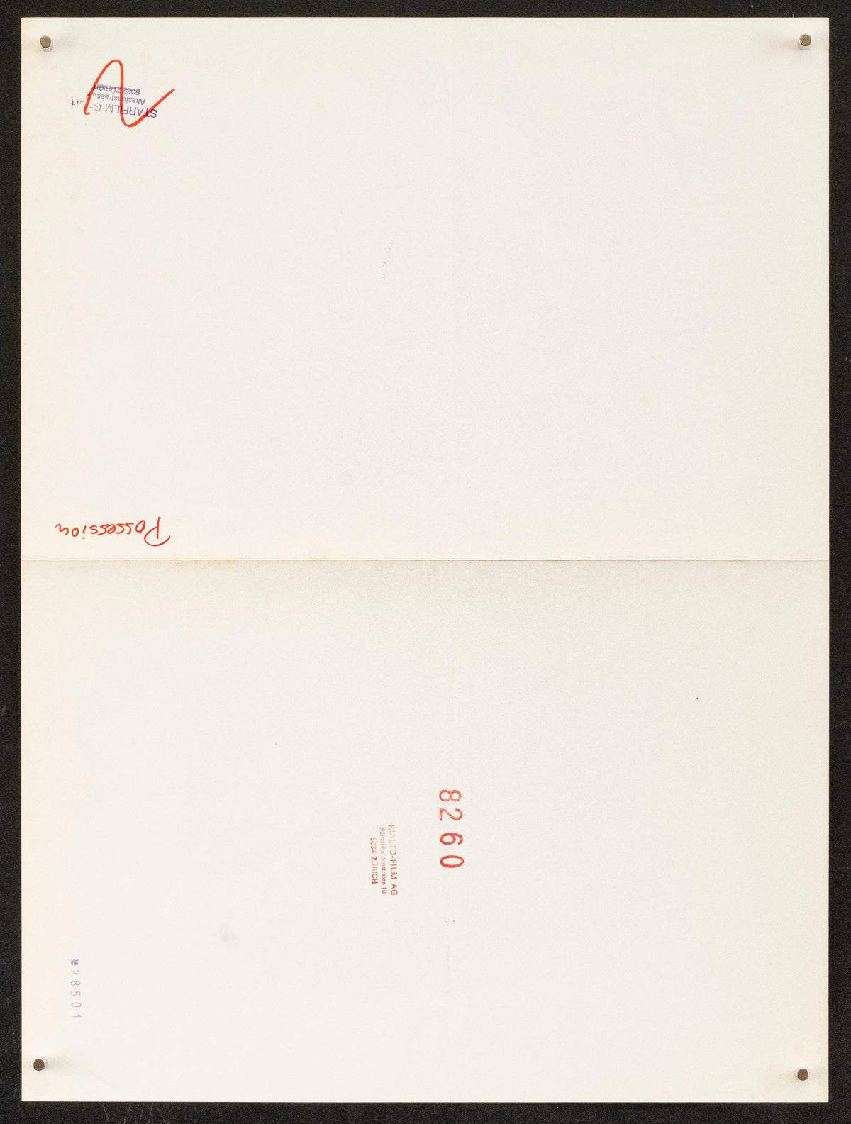 Possession Original Vintage Movie Poster