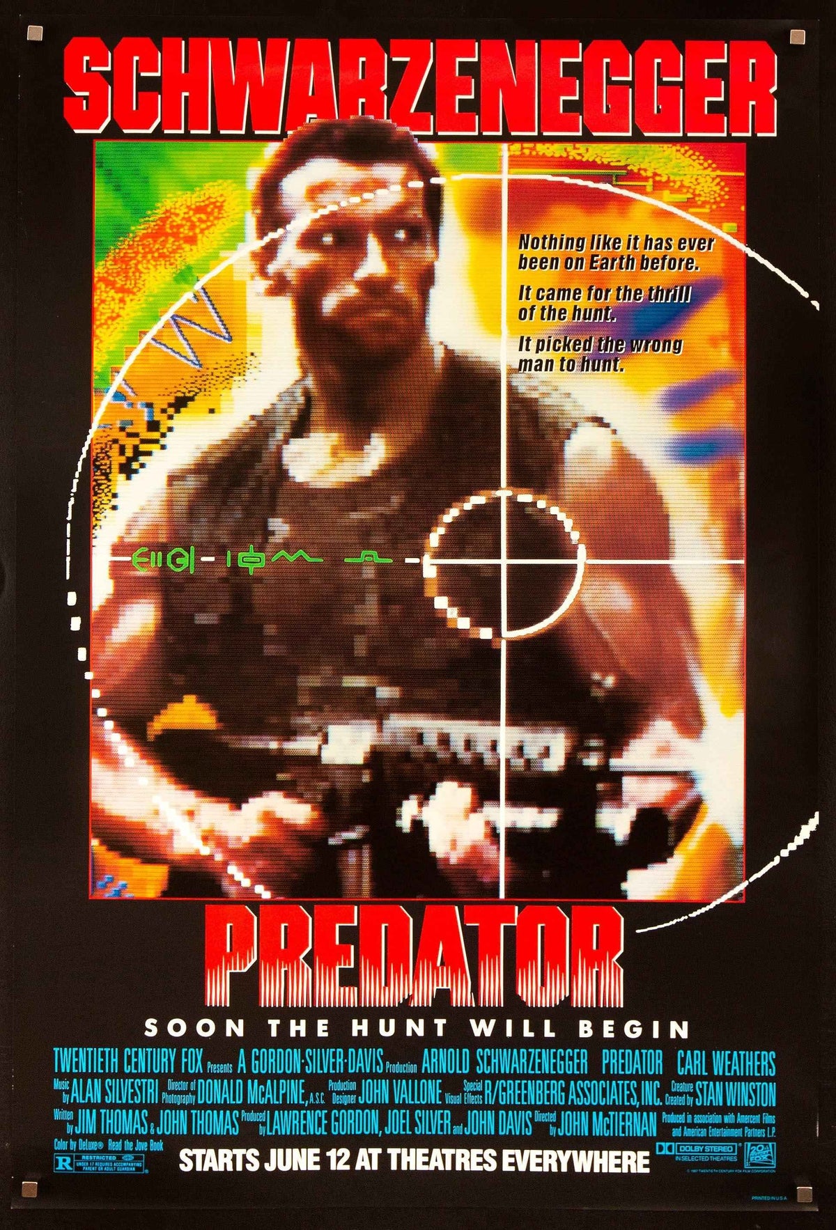 Predator Original Vintage Movie Poster