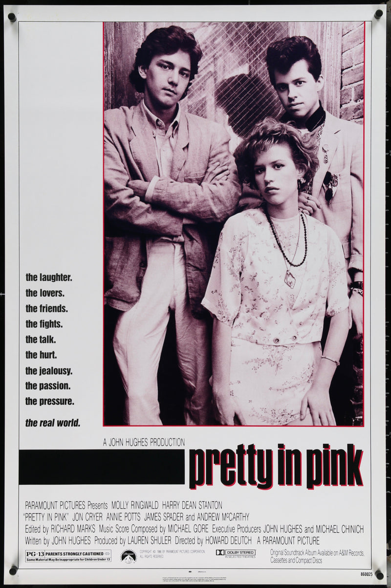 Pretty In Pink 1 Sheet (27x41) Original Vintage Movie Poster