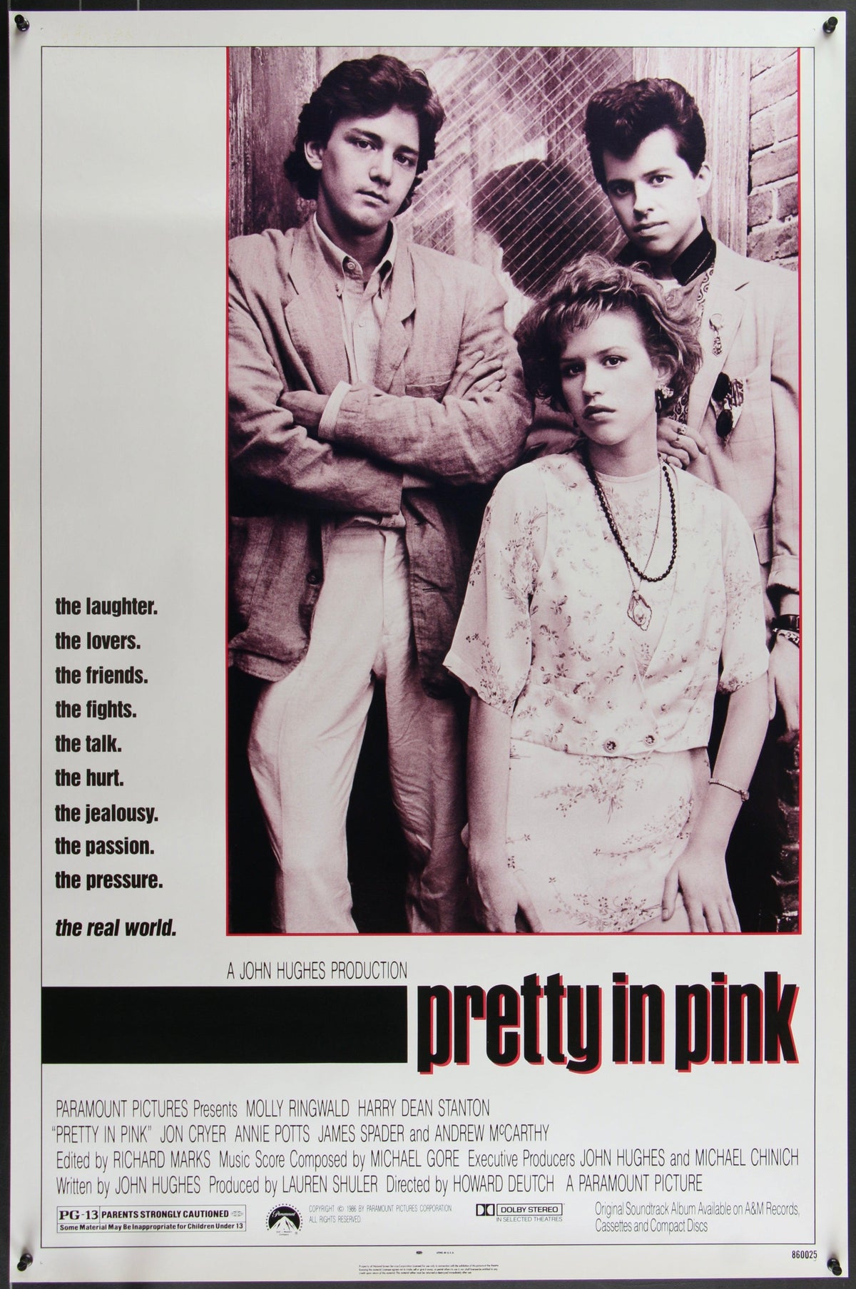 Pretty In Pink Original Vintage Movie Poster