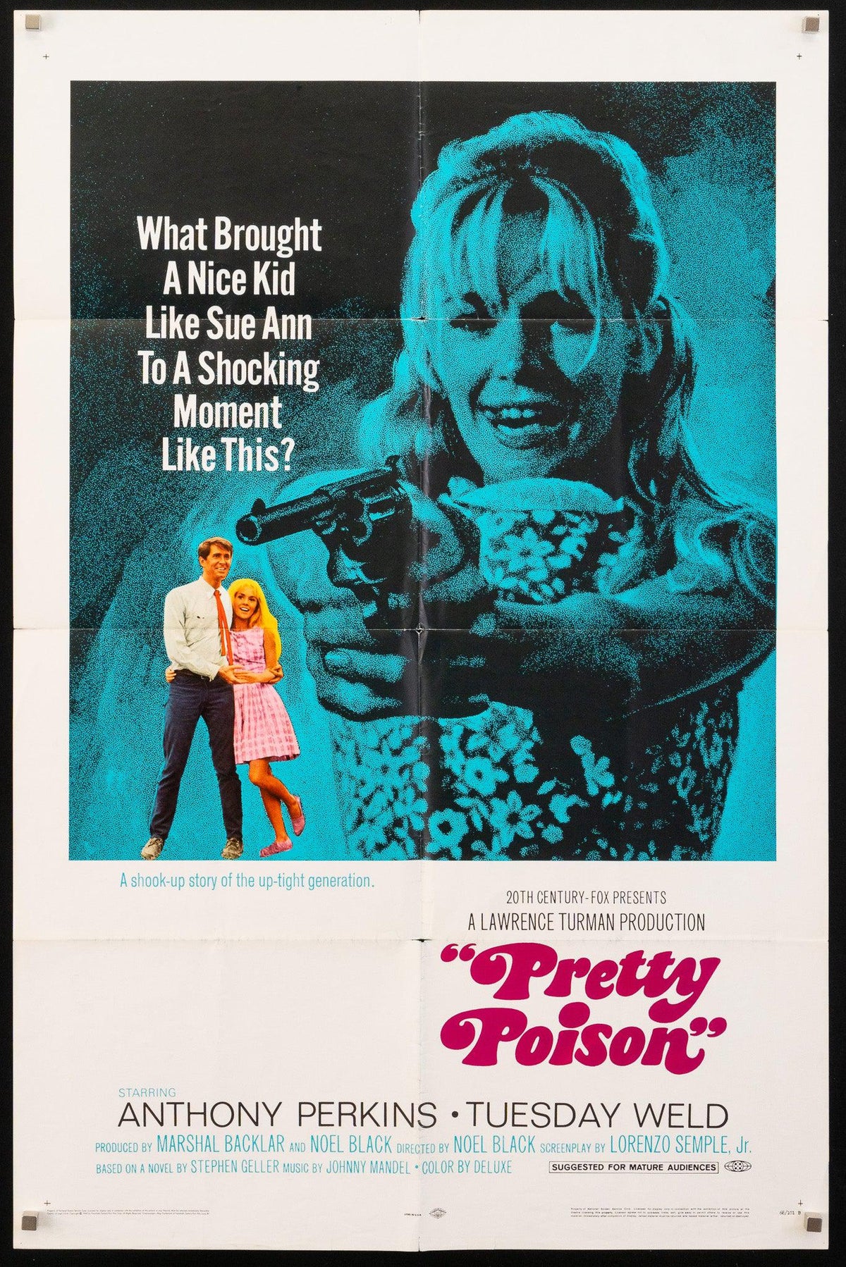 Pretty Poison Original Vintage Movie Poster