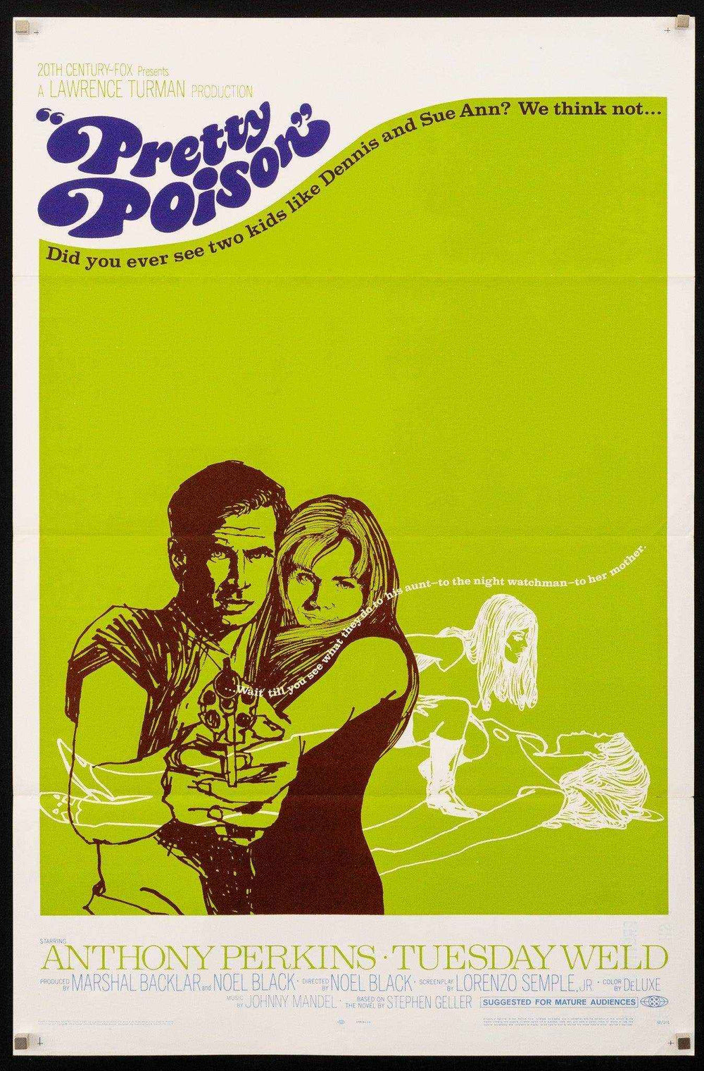 Pretty Poison Original Vintage Movie Poster