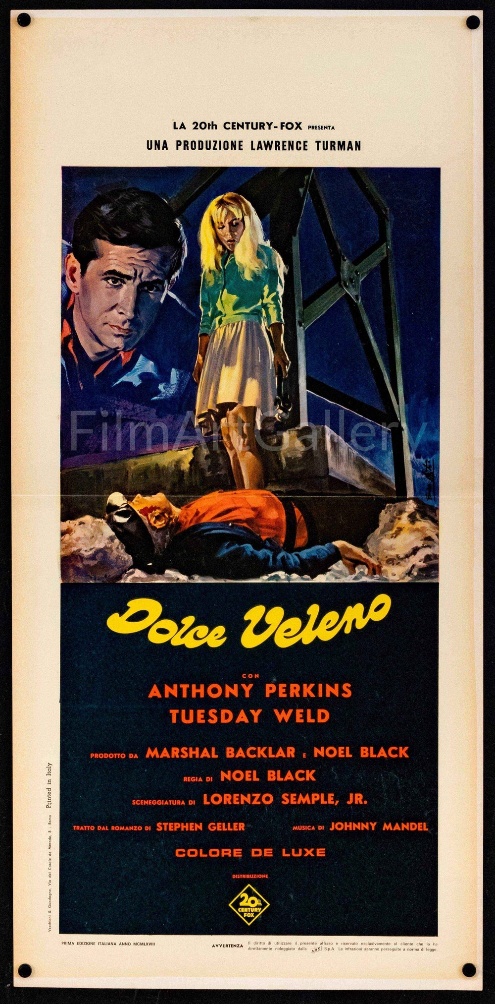 Pretty Poison Original Vintage Movie Poster