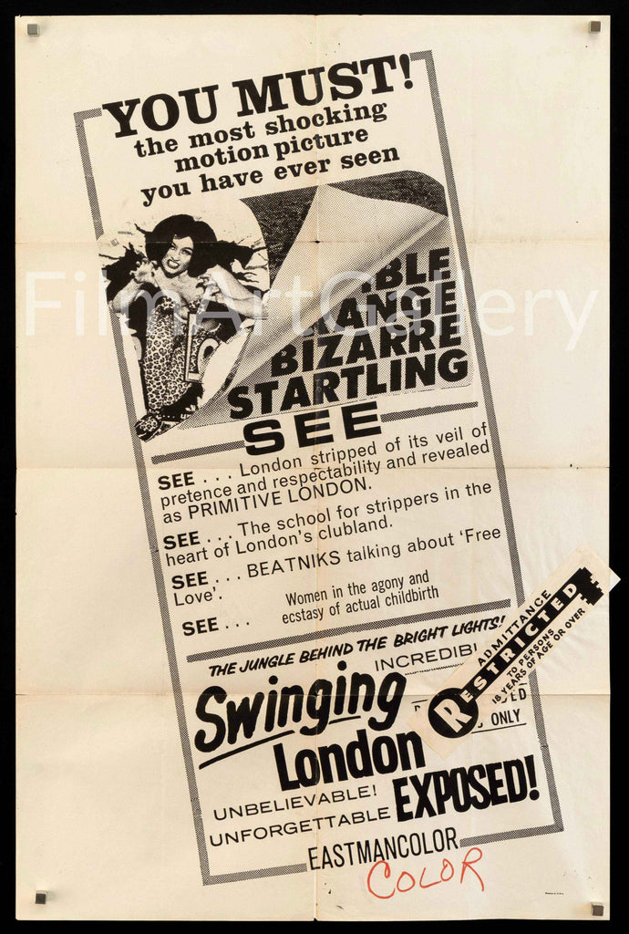 Primitive London Original Vintage Movie Poster