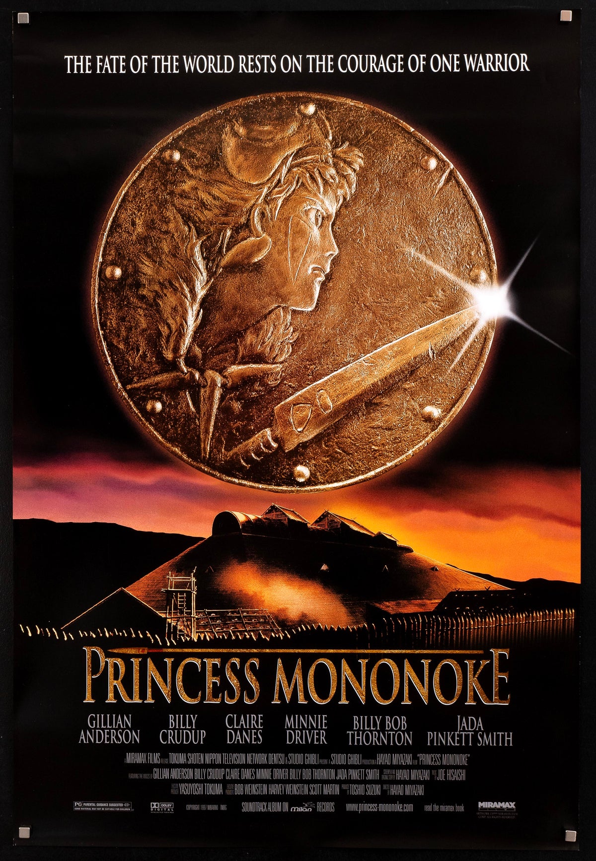 Princess Mononoke 1 Sheet (27x41) Original Vintage Movie Poster