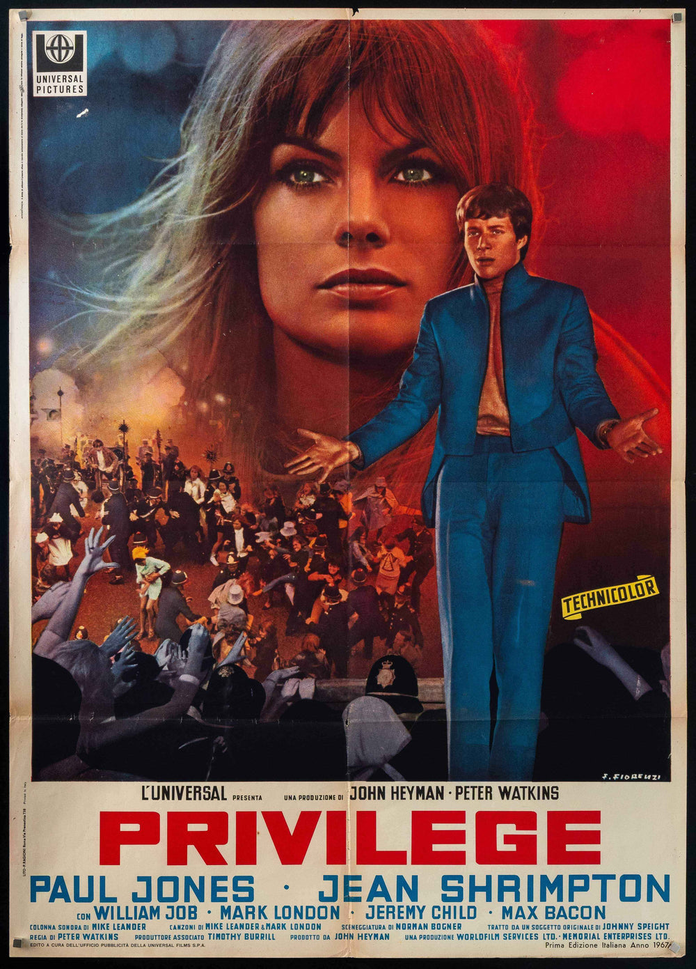 Privilege Original Vintage Movie Poster