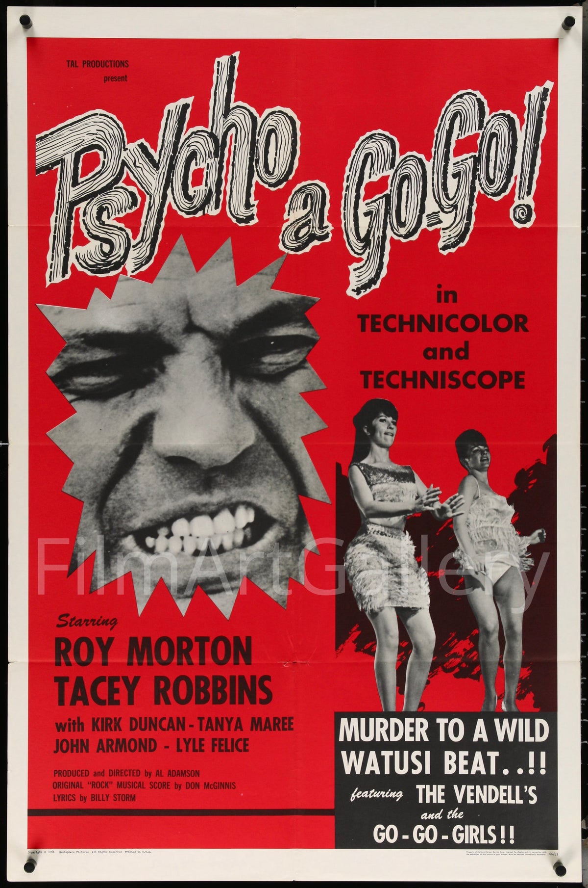 Psycho A Go-Go Original Vintage Movie Poster