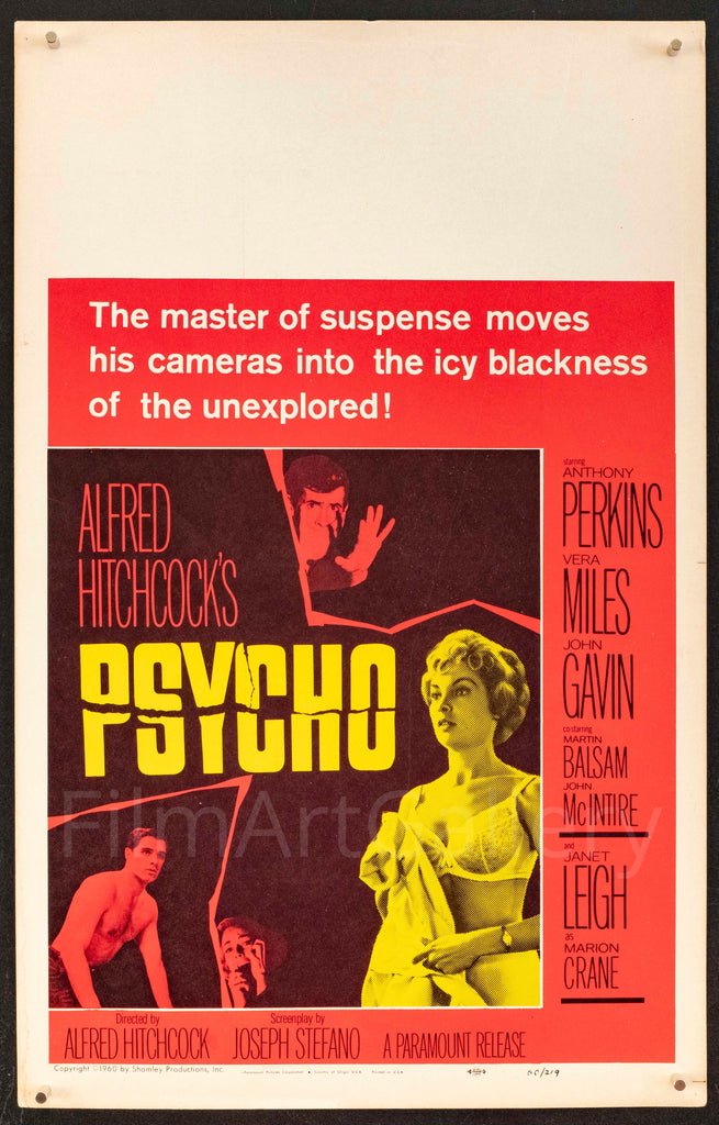 Psycho Original Vintage Movie Poster