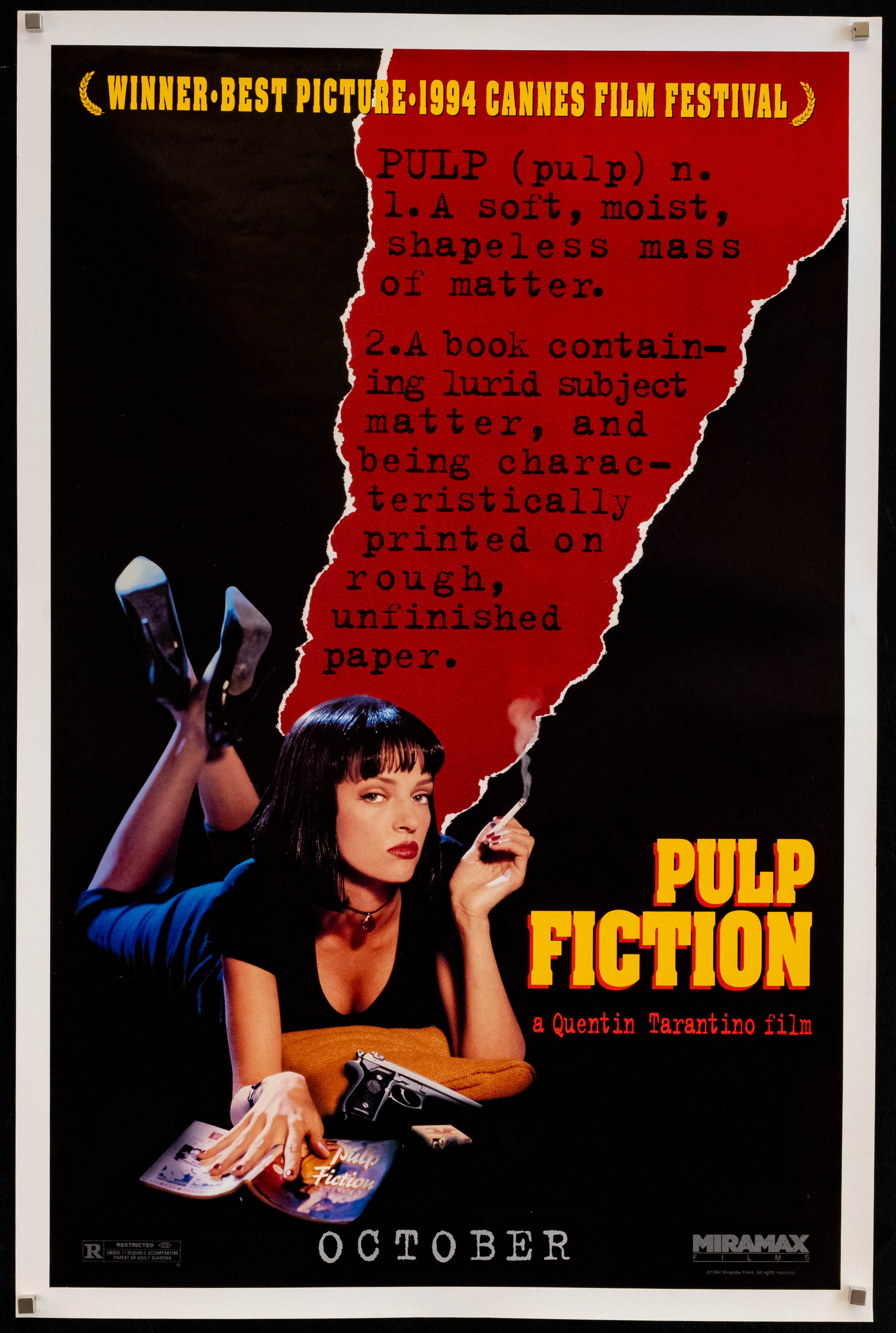 Pulp Fiction Movie Poster 1994 1 Sheet (27x41)