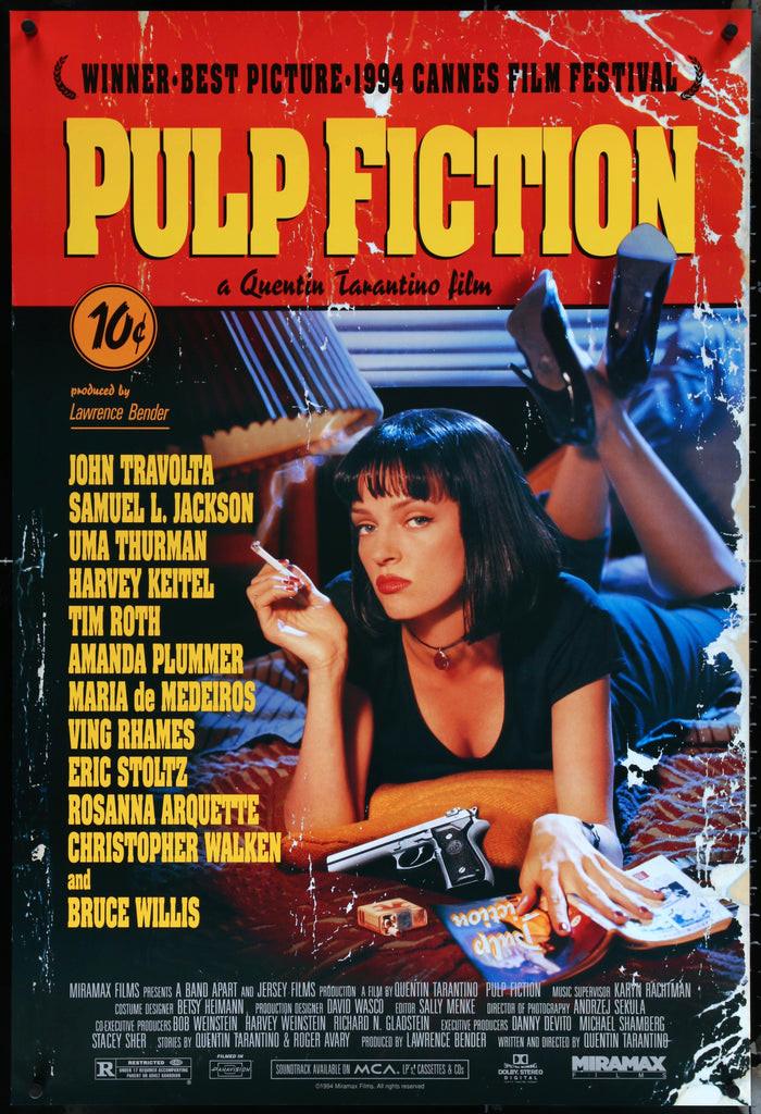 Pulp Fiction Movie Poster 1994 1 Sheet (27x41)