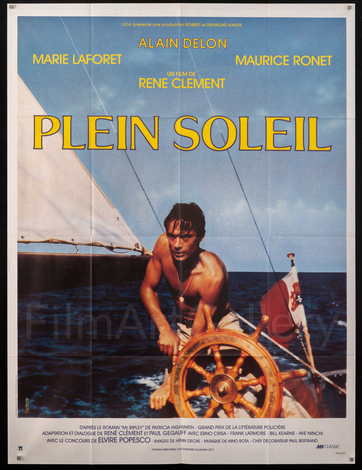 Purple Noon (Plein Soleil) Original Vintage Movie Poster