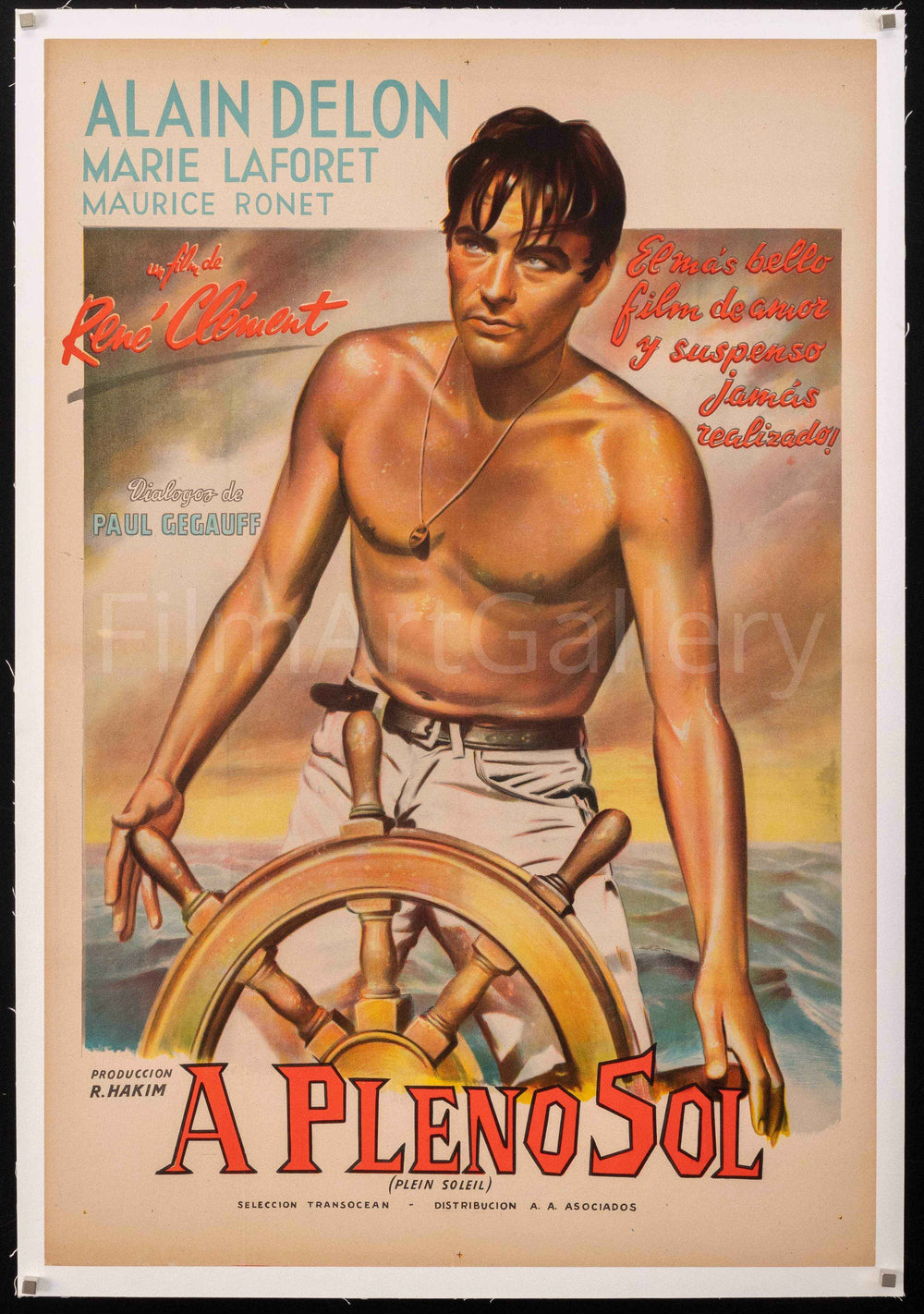 Purple Noon (Plein Soleil) Original Vintage Movie Poster