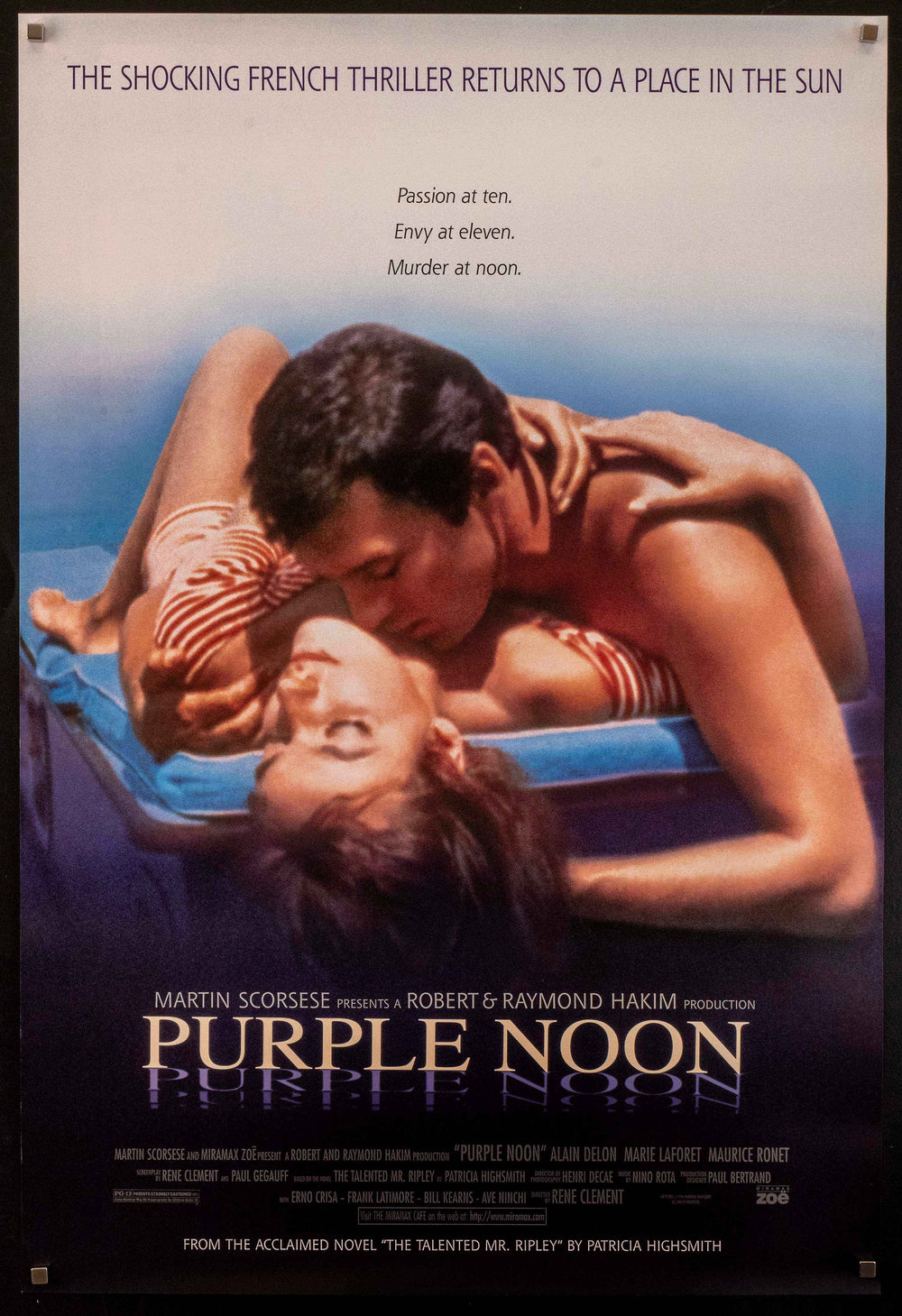Purple Noon Original Vintage Movie Poster