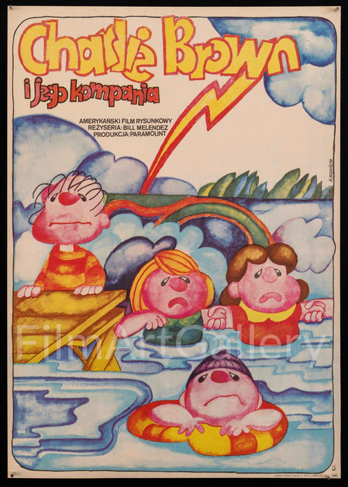 Race for Your Life Charlie Brown Original Vintage Movie Poster