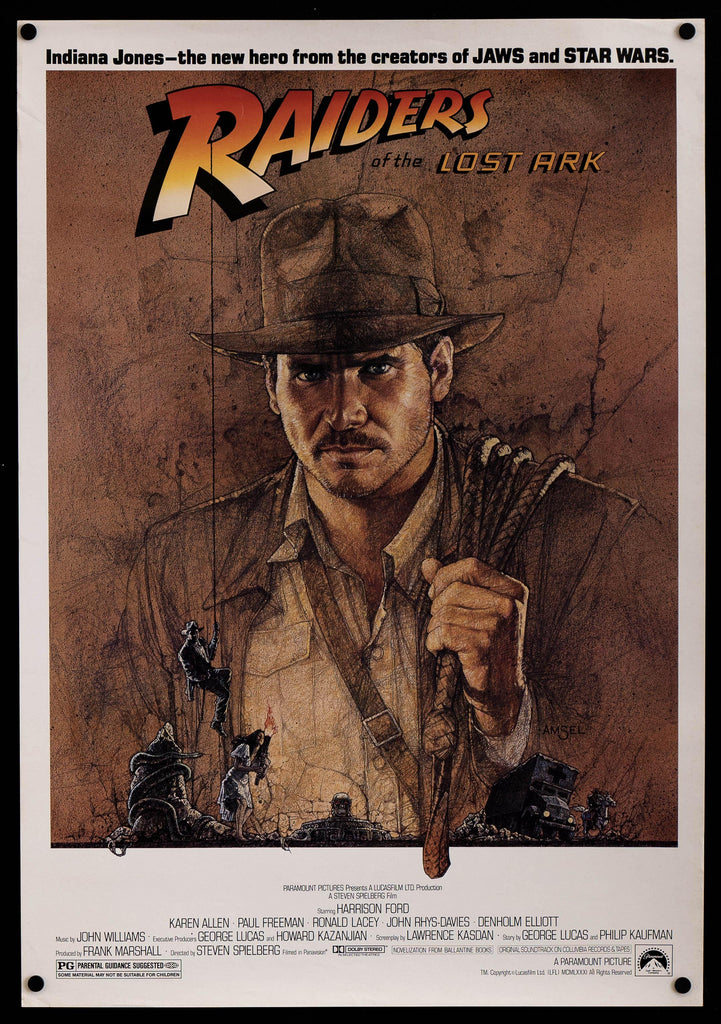 Raiders of the Lost Ark 16x23 Original Vintage Movie Poster