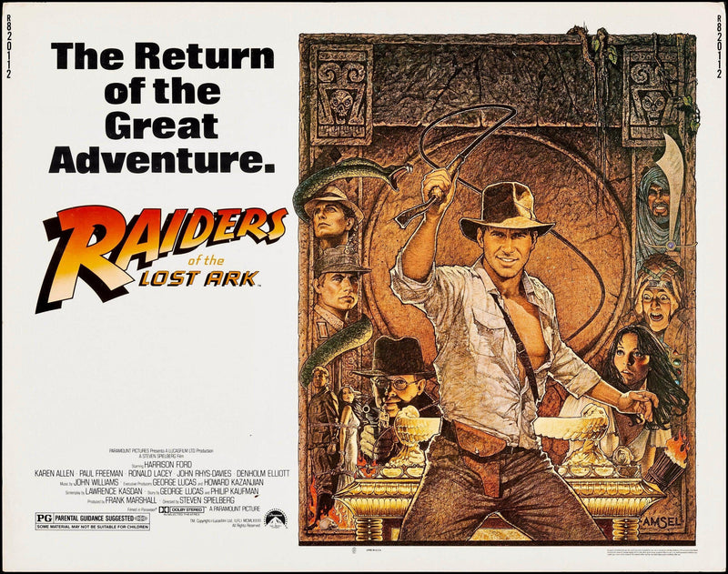 Raiders of the Lost Ark Half Sheet (22x28) Original Vintage Movie Poster