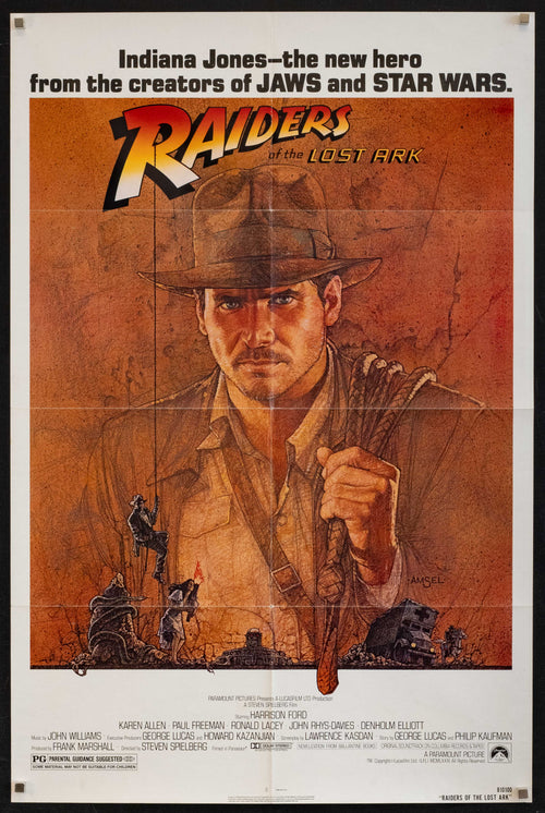 Raiders of the Lost Ark Original Vintage Movie Poster