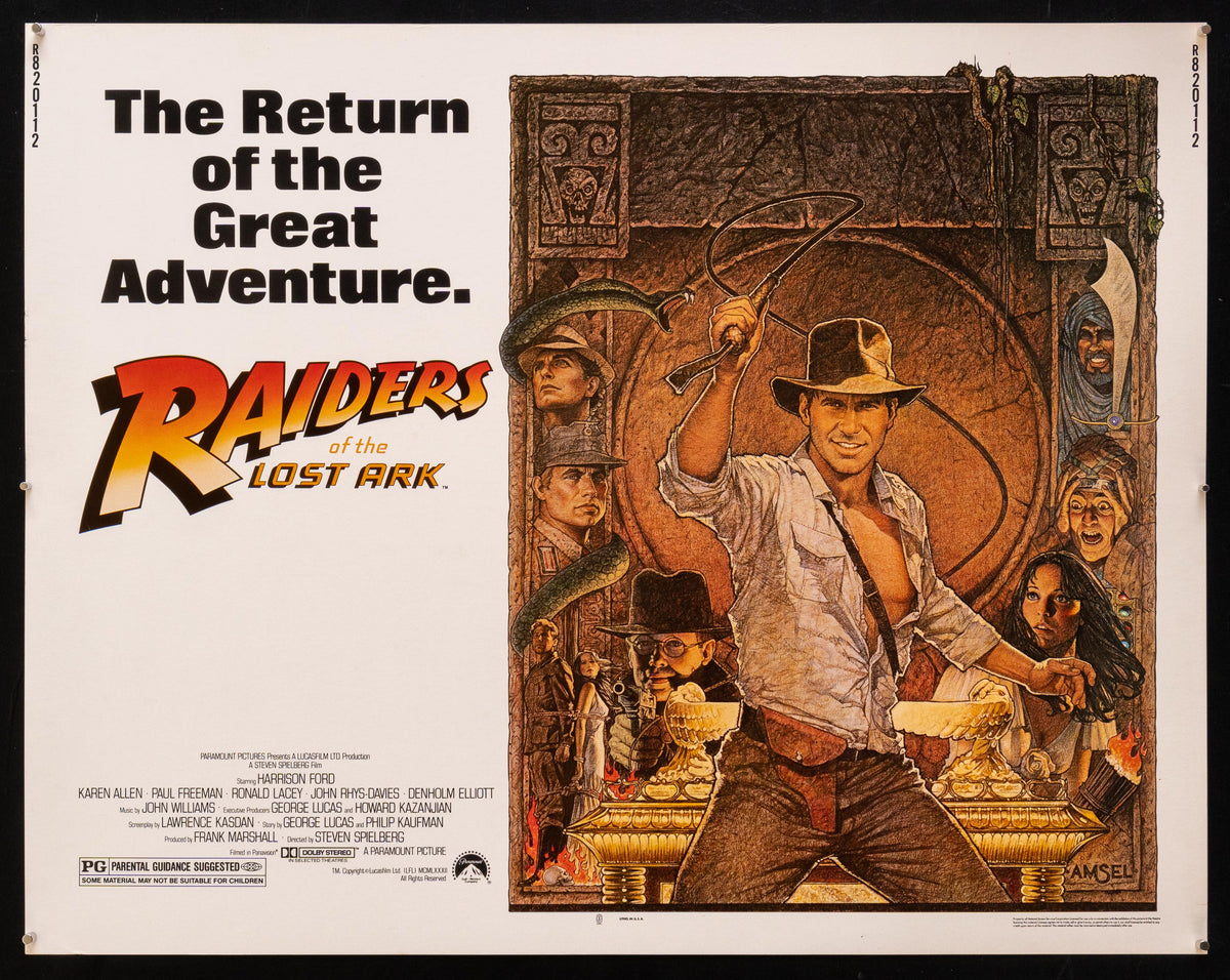 Raiders of the Lost Ark Original Vintage Movie Poster