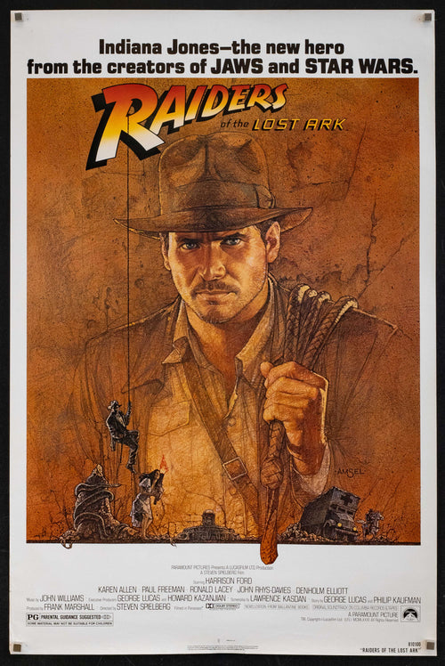 Raiders of the Lost Ark Original Vintage Movie Poster