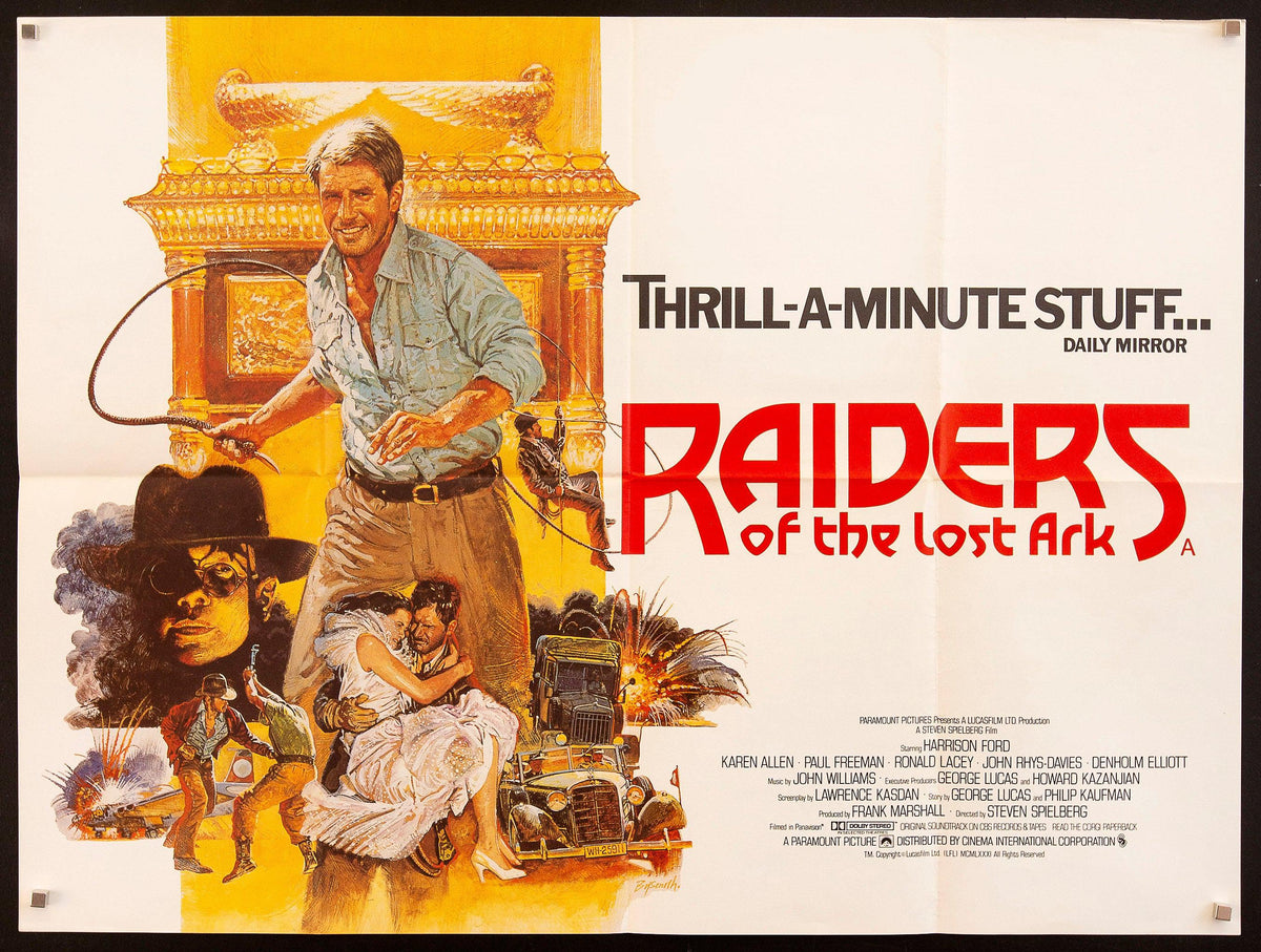 Raiders of the Lost Ark Original Vintage Movie Poster