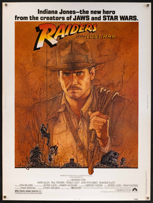 Raiders of the Lost Ark Original Vintage Movie Poster