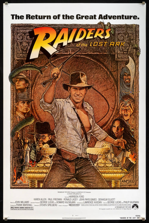 Raiders of the Lost Ark Original Vintage Movie Poster