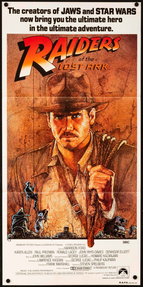 Raiders of the Lost Ark Original Vintage Movie Poster