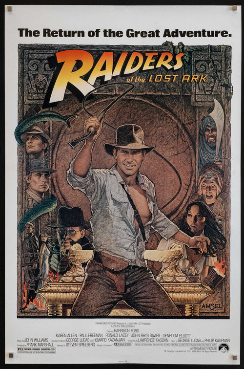 Raiders of the Lost Ark Original Vintage Movie Poster