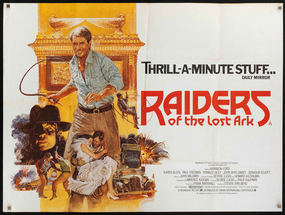 Raiders of the Lost Ark Original Vintage Movie Poster