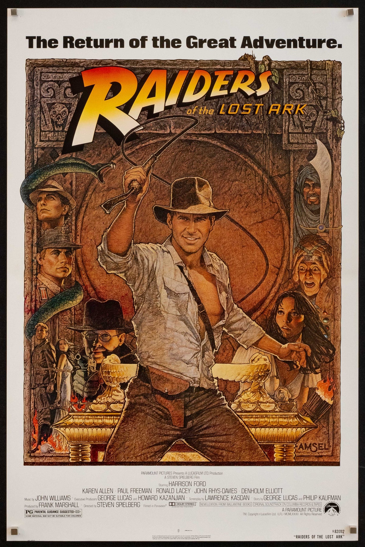 Raiders of the Lost Ark Original Vintage Movie Poster