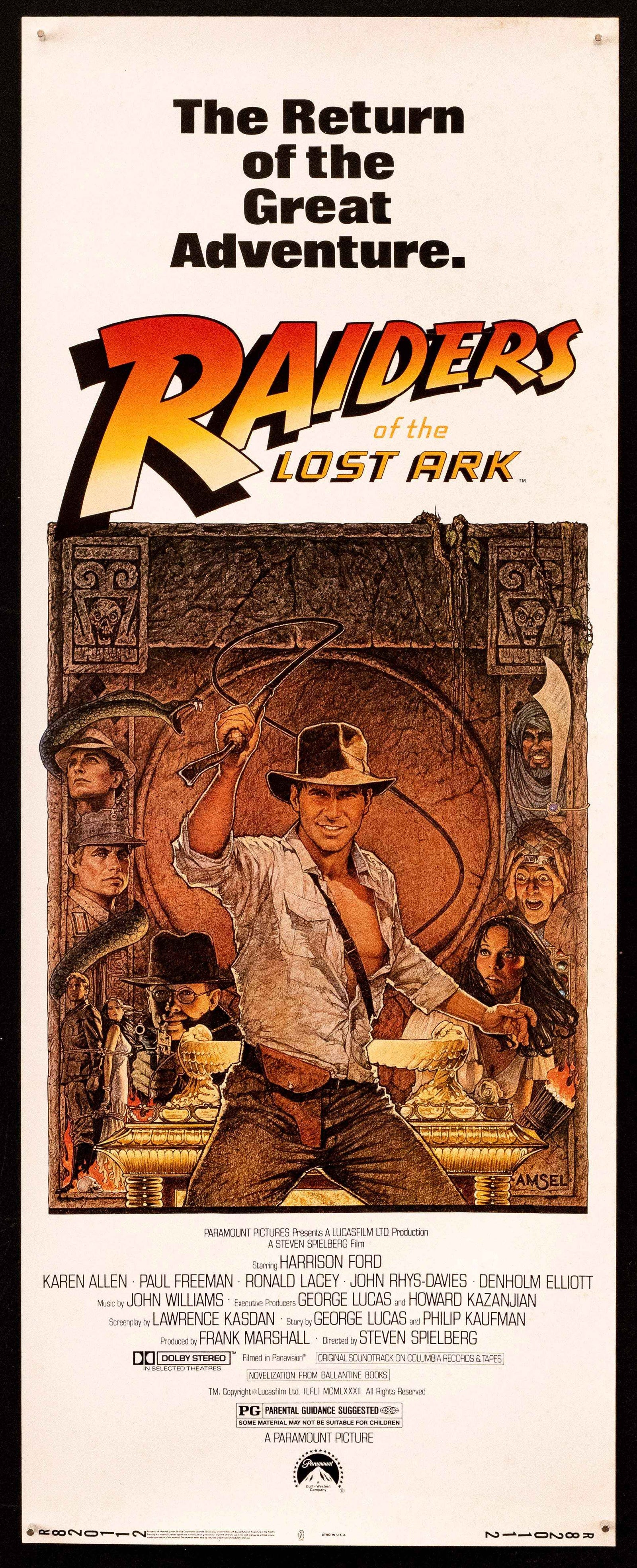 Raiders of the Lost Ark Original Vintage Movie Poster