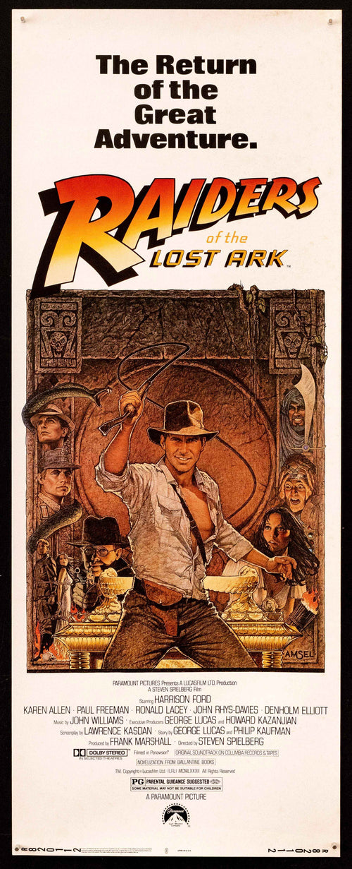 Raiders of the Lost Ark Original Vintage Movie Poster