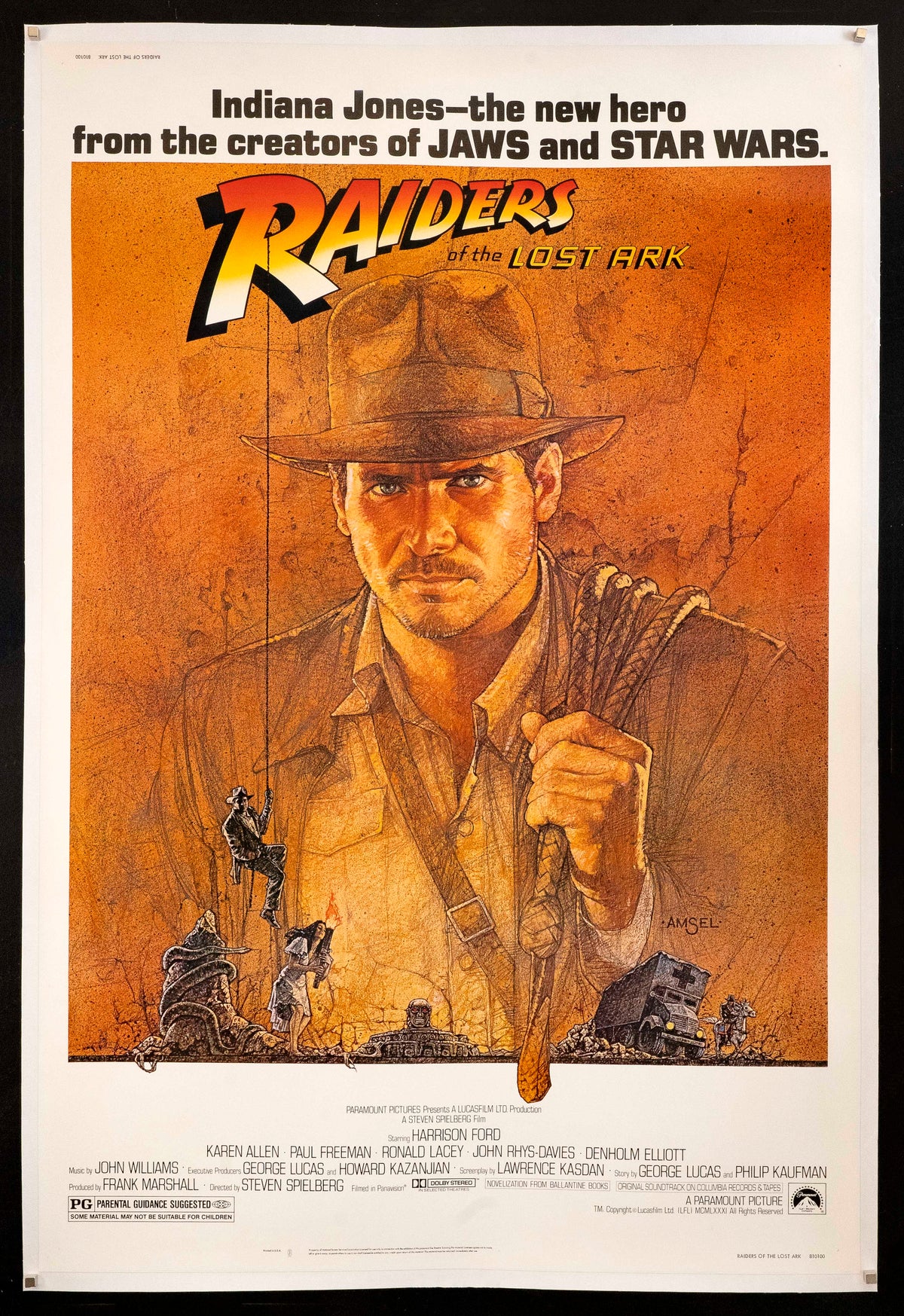 Raiders of the Lost Ark Original Vintage Movie Poster