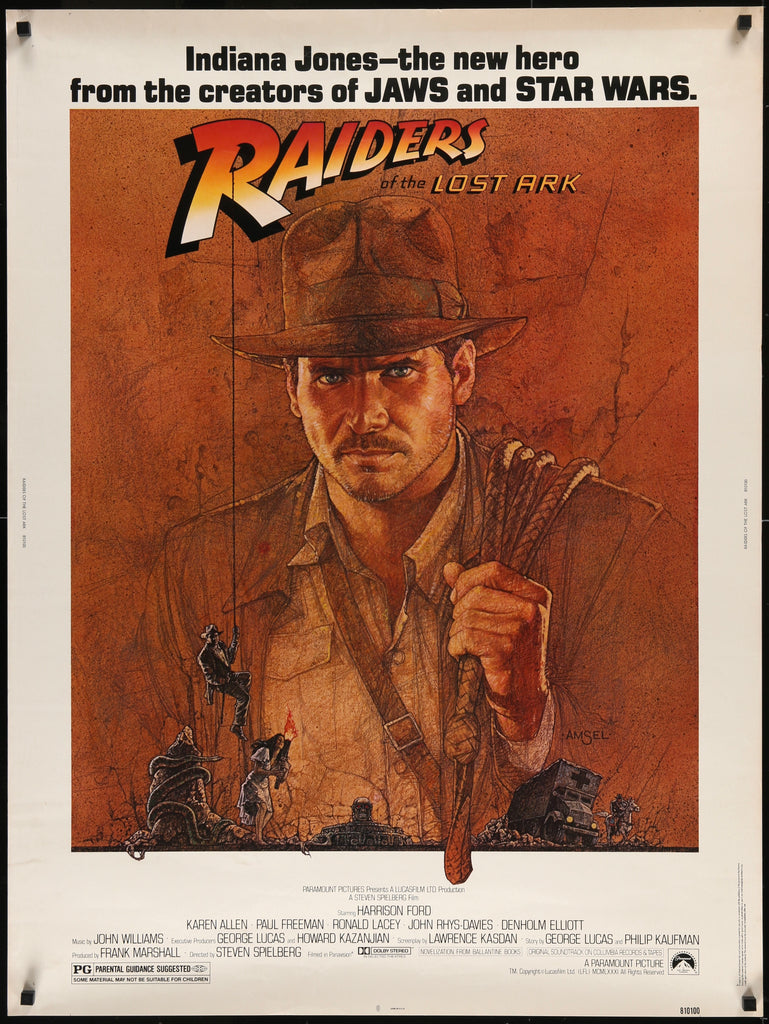 Raiders of the Lost Ark Original Vintage Movie Poster
