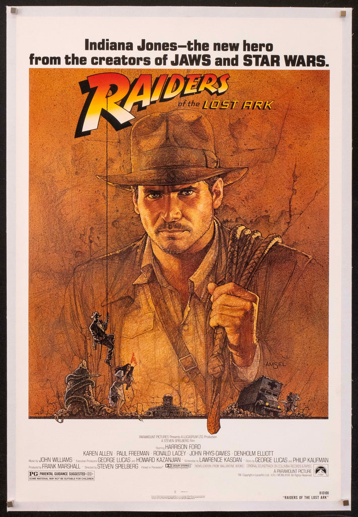 Raiders of the Lost Ark Original Vintage Movie Poster